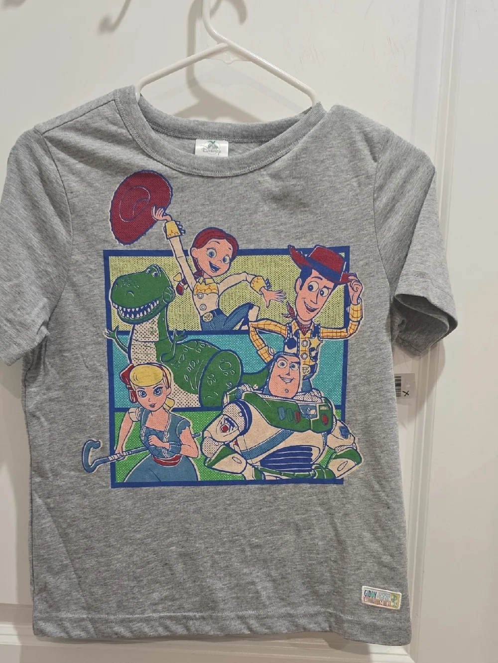 Disney Grey Toy Story Character Tee Kids Large - Picture 1 of 5